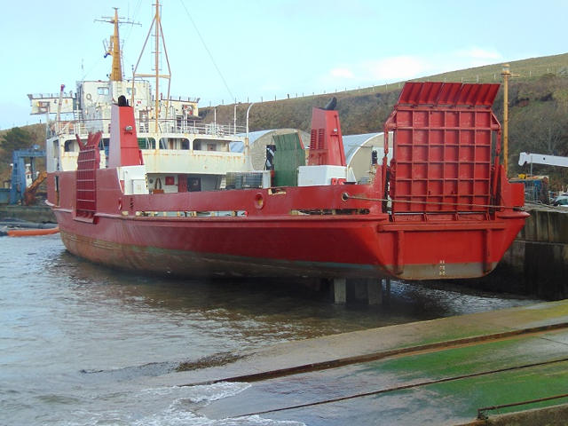 2,000 HP Roro Cargo / Passenger Vessel With Ramp